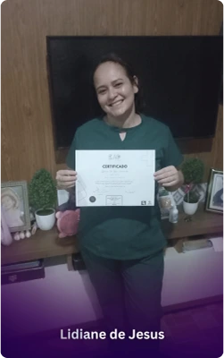 Aluno concluindo curso de enfermagem